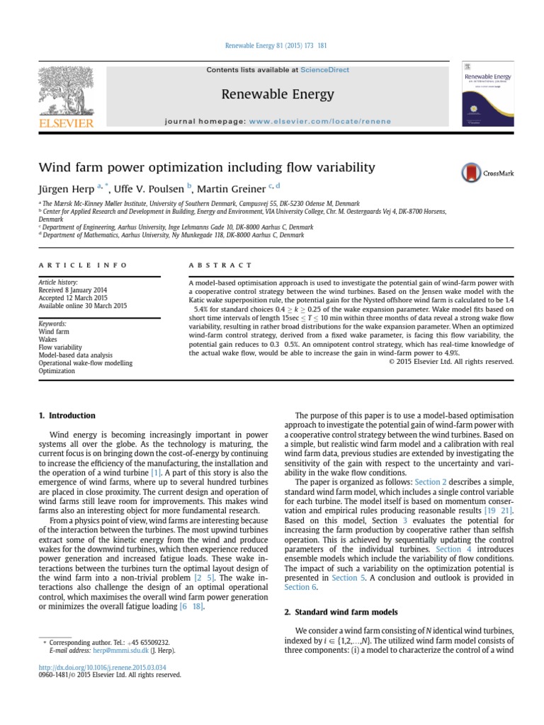 Wind Power Optimization | PDF | Wind Turbine | Wound