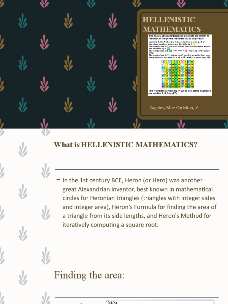 Hellenistic Mathematics and Key Figures | PDF | Ellipse | Neoplatonism