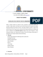 KYU Faculty of Science IT report writing guidelines