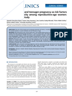 Early Menarche and Teenager Pregnancy As Risk Factors