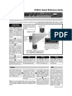 PCM 81 Quick Reference Guide: Basic Operation