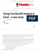 Doing Cost Benefit Analysis in Excel - A Case Study Chandoo - Org - Learn Excel, Power BI & Charting Online