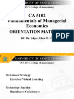 Course Introduction For Managerial Economics by Dr. Uy