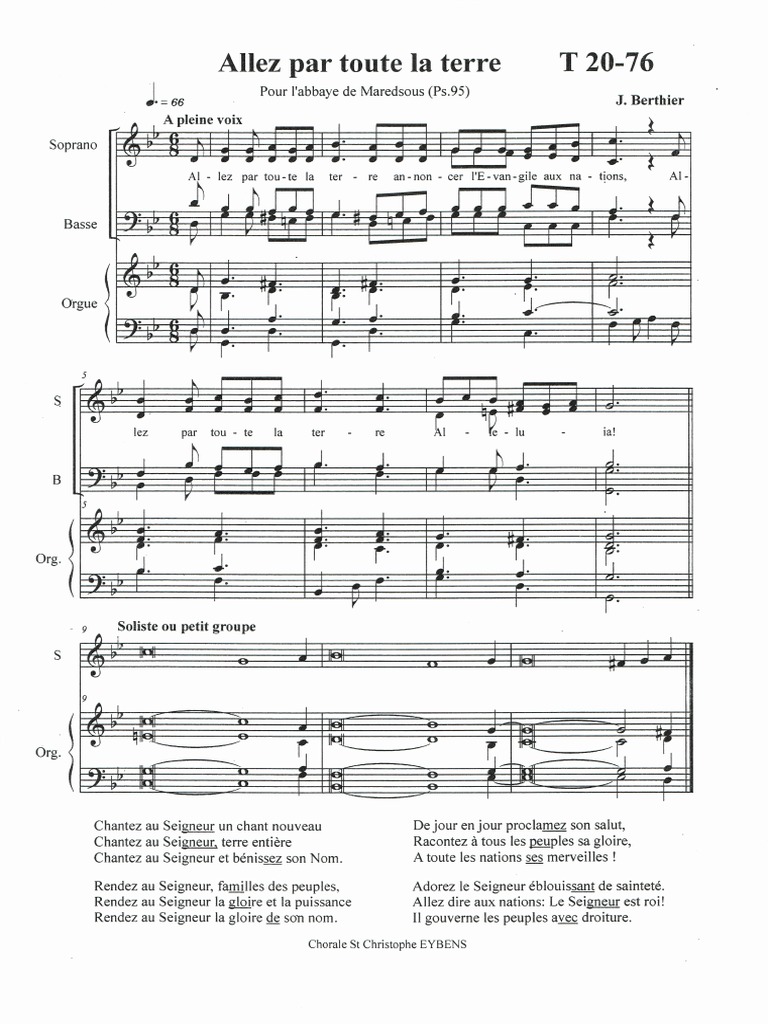 Allez Par Toute La Terre PDF