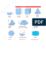 Formulas para Calcular Volumenes