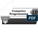 Computer Programming: Quarter 1