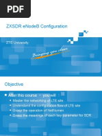 ZXSDR Enodeb Configuration: Zte University