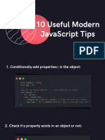 10 Useful Modern JavaScript Tips