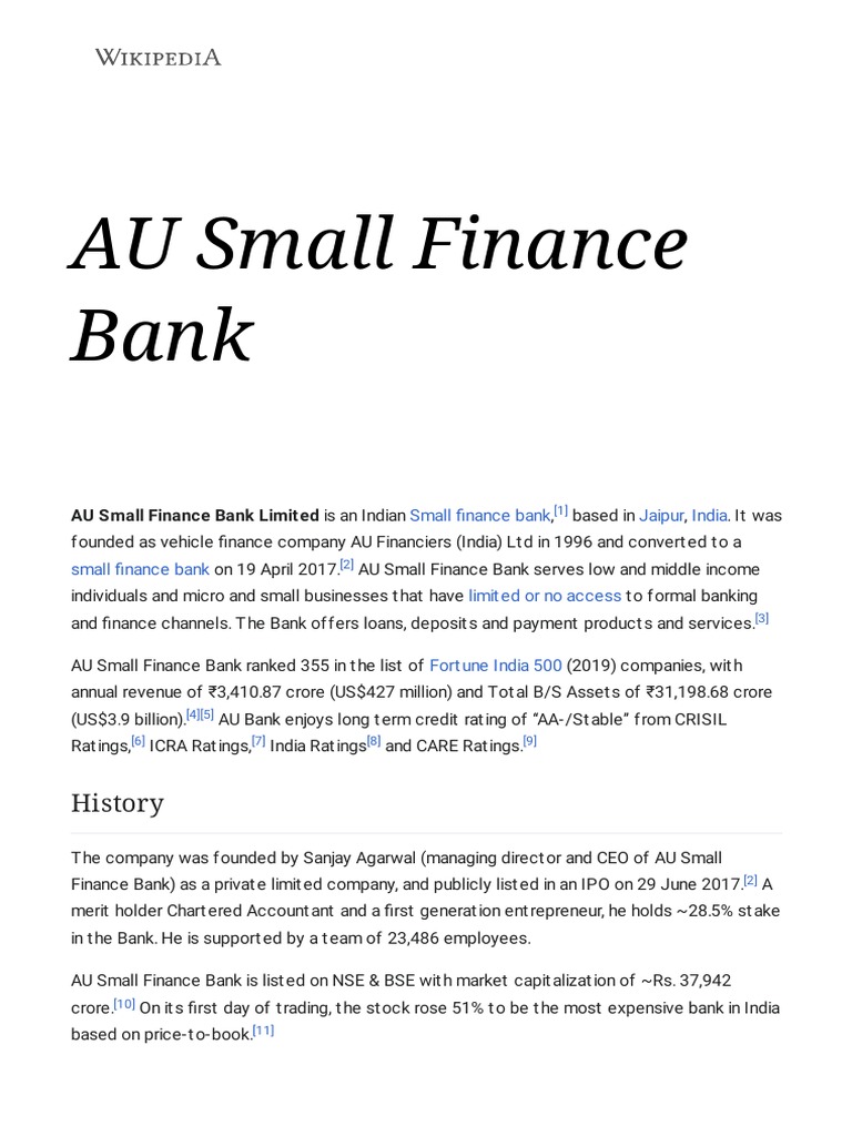 Customer Service Manager Salary In Au Small Finance Bank