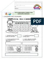 Atividades Saeb - Matemática 2º Bloco