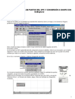 GUÍA DE DESCARGA DE PUNTOS DEL GPS Y CONVERSIÓN A SHAPE Con OziEzplorer