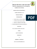 Proyección Econométrica - Tarea 1 y 2