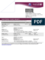 Electronic Ticket Receipt: Passenger: Rahman Syed MR (ADT) Booking Ref: S5WWXL