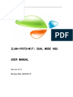 2LAN+1POTS+WiFi Dual Mode HGU User Manual - v1.0