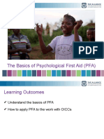 The Basics of Psychological First Aid (PFA)
