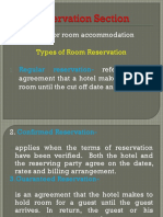 Reservation Section