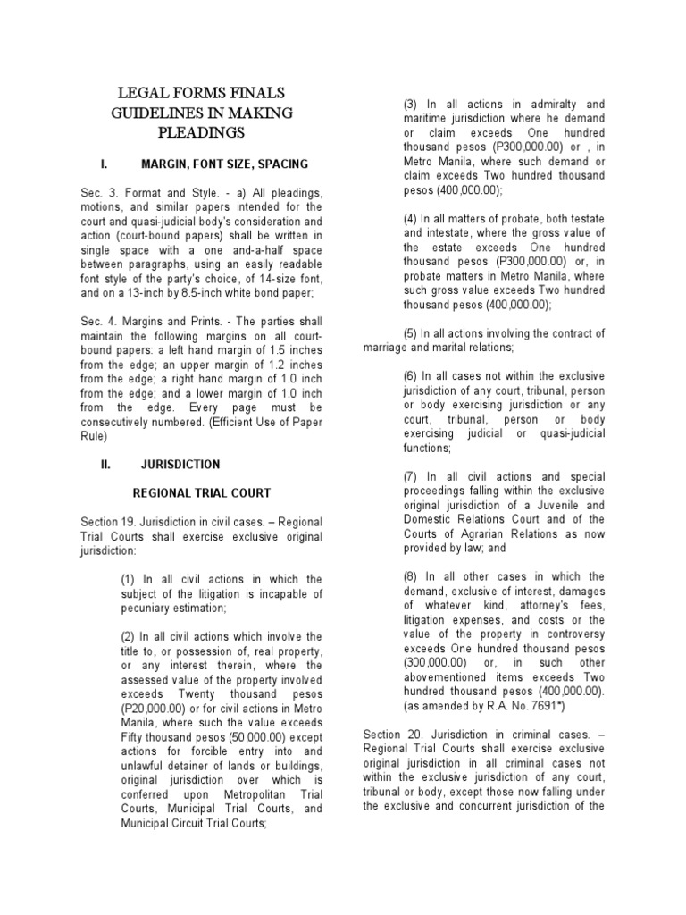 Legal Forms Guide-Legal-Forms-Finals | PDF | Public Sphere | Common Law