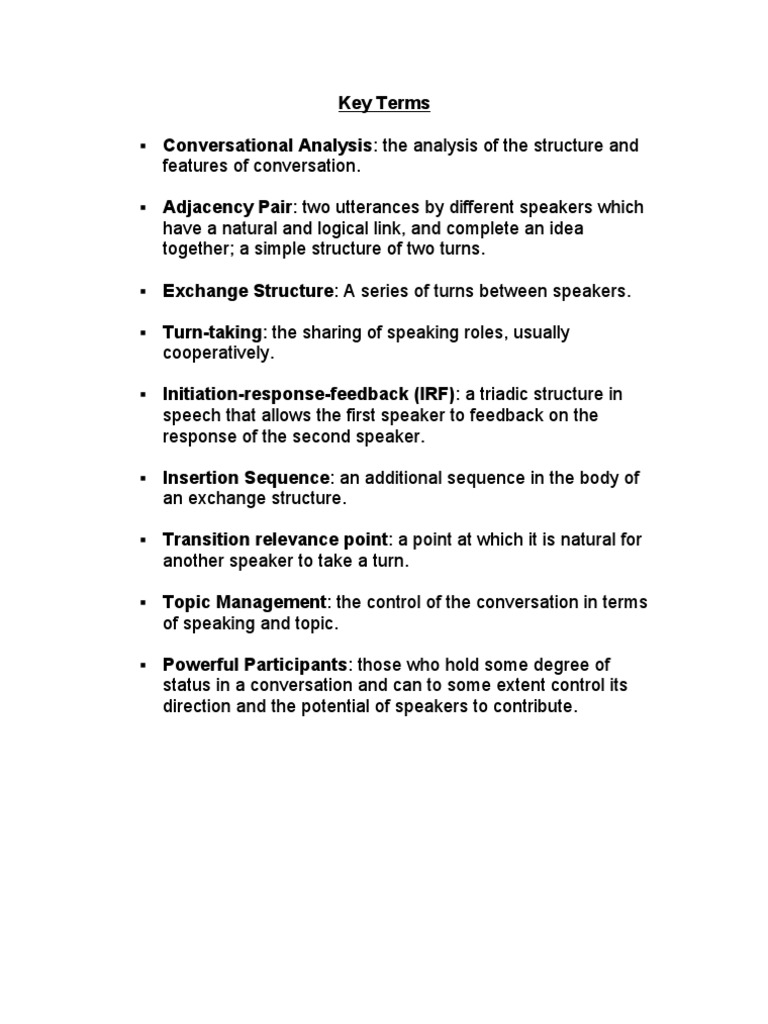 5.conversational Features | PDF | Language Arts & Discipline