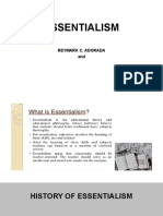Essentialism: Reymark C. Adorada and