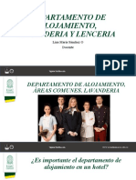 Departamento de Alojamiento, Lavanderia y Lenceria