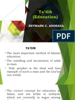 Ta'dib (Education) : Reymark C. Adorada