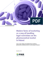 WP 0875 Modern Forms of Marketing As A Way of Handling Legal Restrictions On The Pharmaceutical Market in Poland November 2010