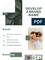 Develop A Brand Name