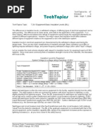 BIL Levels For Switchgear - Siemens Tech Topics Rev 0