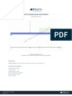 Skyciv Beam Analysis Report: Project Info