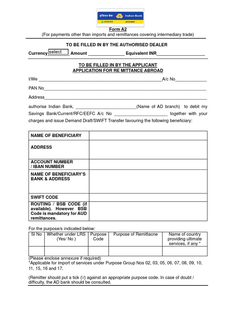 Form A2 Download