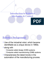 Chapter # 1: Introduction To Robotics Mechanics & Control