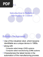 Chapter # 1: Introduction To Robotics Mechanics & Control