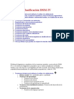 Clasificación DSM