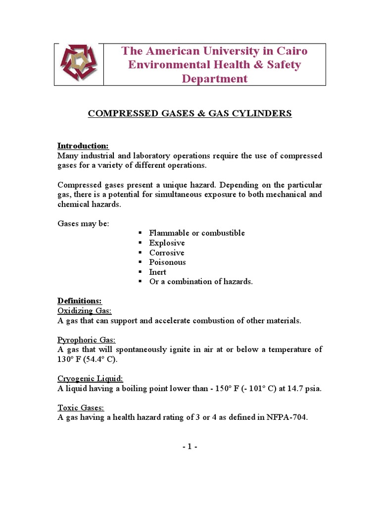 Comprehensive Guidelines for the Safe Storage, Handling and Use of