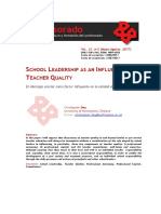 School Leadership Influence Teacher Quality