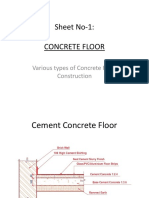 Concrete Floor Types and Construction Details