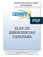 Seguridad, Salud Ocupacional Y Ambiente Plan de Emergencias