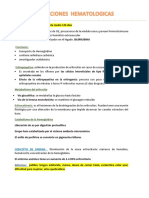 Fisiología del eritrocito y tipos de anemia