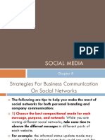 Strategies For Business Communication On Social Networks