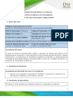 Syllabus Del Curso Floricultura. UNAD 2022