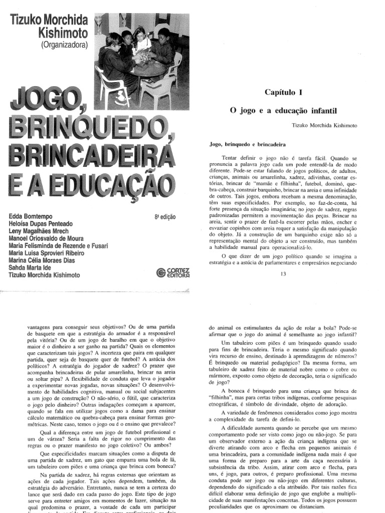 Jogo, Brinquedo, Brincadeira e A Educação | PDF