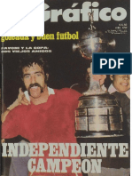 Revista El Gráfico - Independiente Campeón Libertadores 1974