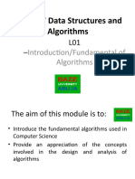 COM207 Data Structures and Algorithms: Introduction/Fundamental of Algorithms