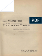 Monitor de La Educación Común. Febrero 1926, "Encuesta Escolar Sobre El Cinematógrafo"