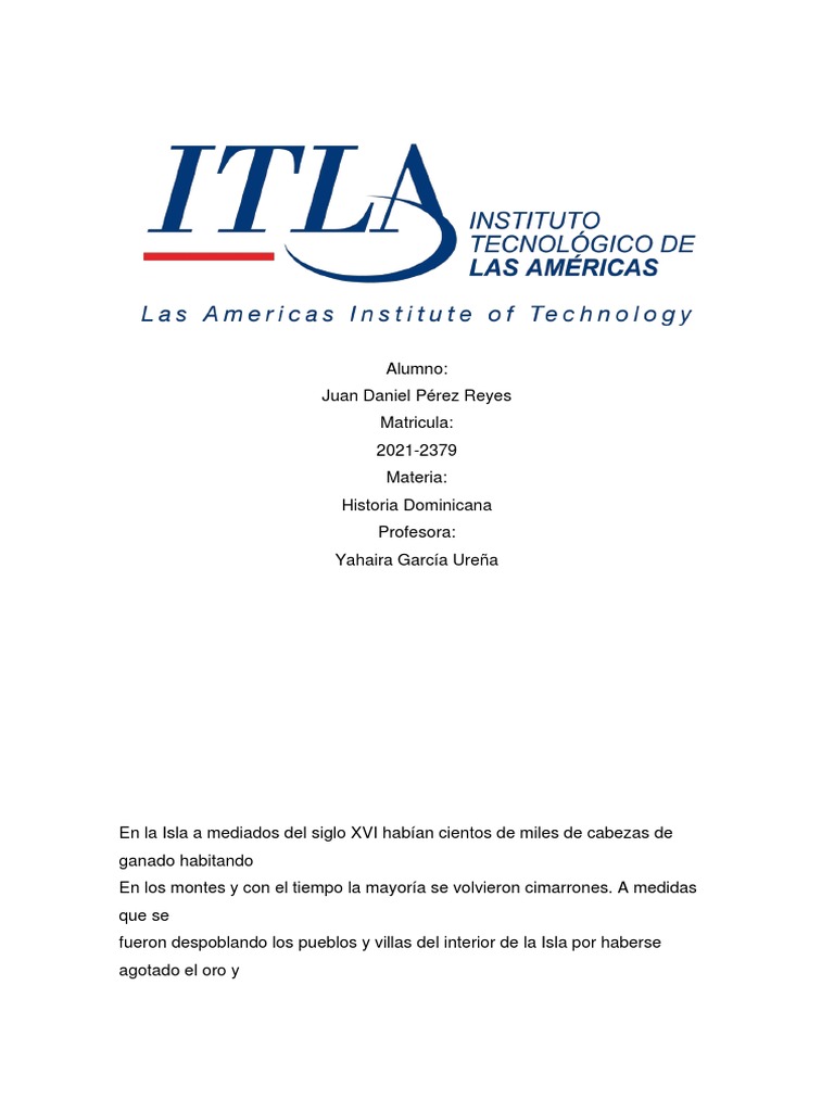 Historia Dominicana PDF España República Dominicana