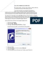 Cara Cepat Hibernate Komputer