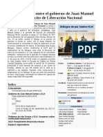 Diálogos de Paz Entre El Gobierno de Juan Manuel Santos y El Ejército de Liberación Nacional