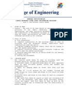 College of Engineering: General Specification Single Attached (Core Type) Residential Building