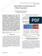 Electromagnetic Effect of 5g Spectrums On Africa Vegetation