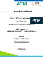 Prác - Lab.1 - BJT Identificación y Comprobación - Electrónica Analógica MI-3A